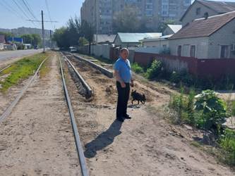 Андрей Аксенов посетил строящиеся пешеходные зоны